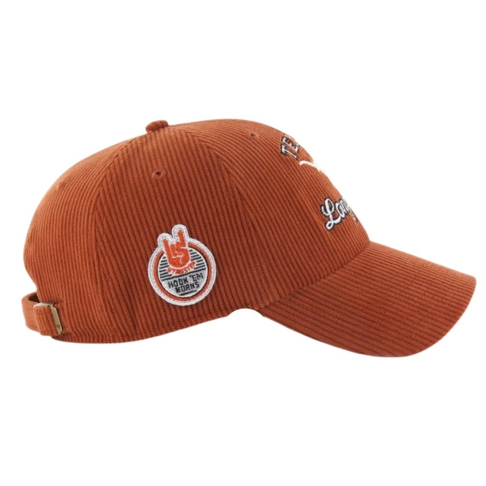Texas Longhorns Stoney Clover Lane '47 Squib Clean Up Corduroy Hat Orange NEW‎ - Picture 2 of 8